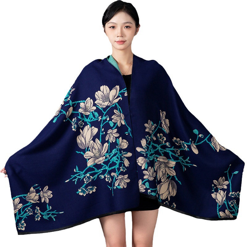 Women Winter Shawl Cashmere Sc - đánh giá và giá Woven Scarf Blanket