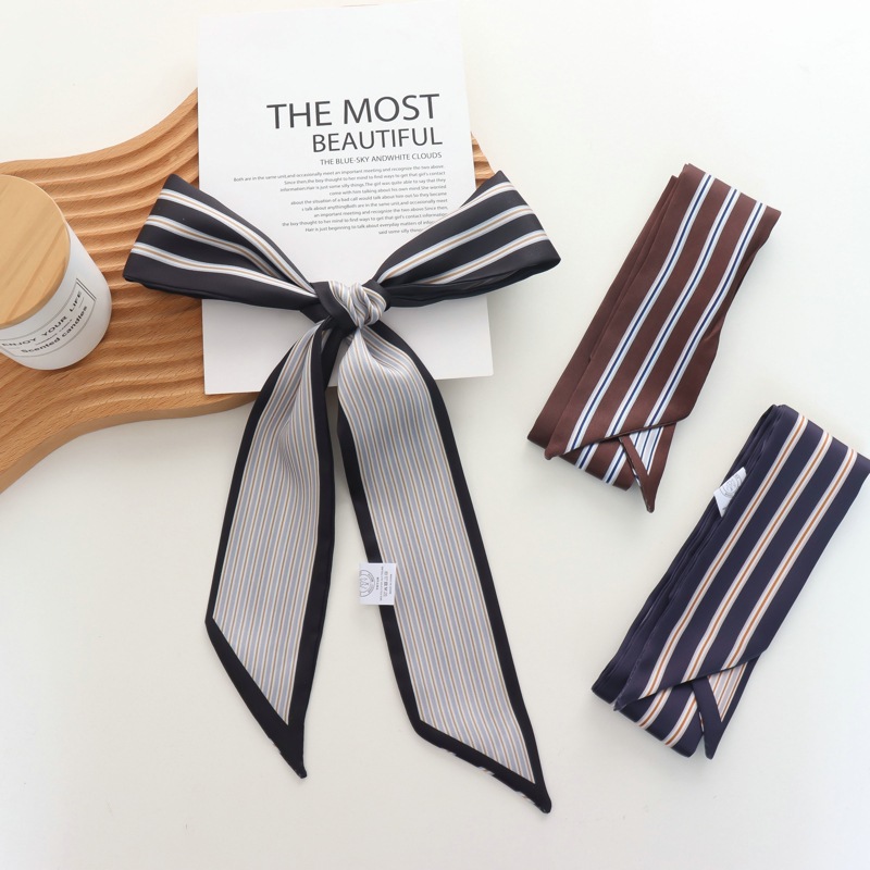 2025 New Striped Small Silk Sc - đánh giá và giá Silk Tie Striped