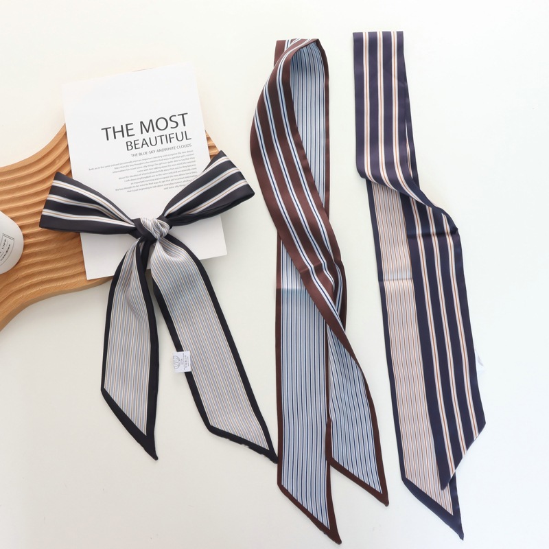 2025 New Striped Small Silk Sc - đánh giá và giá Silk Tie Striped