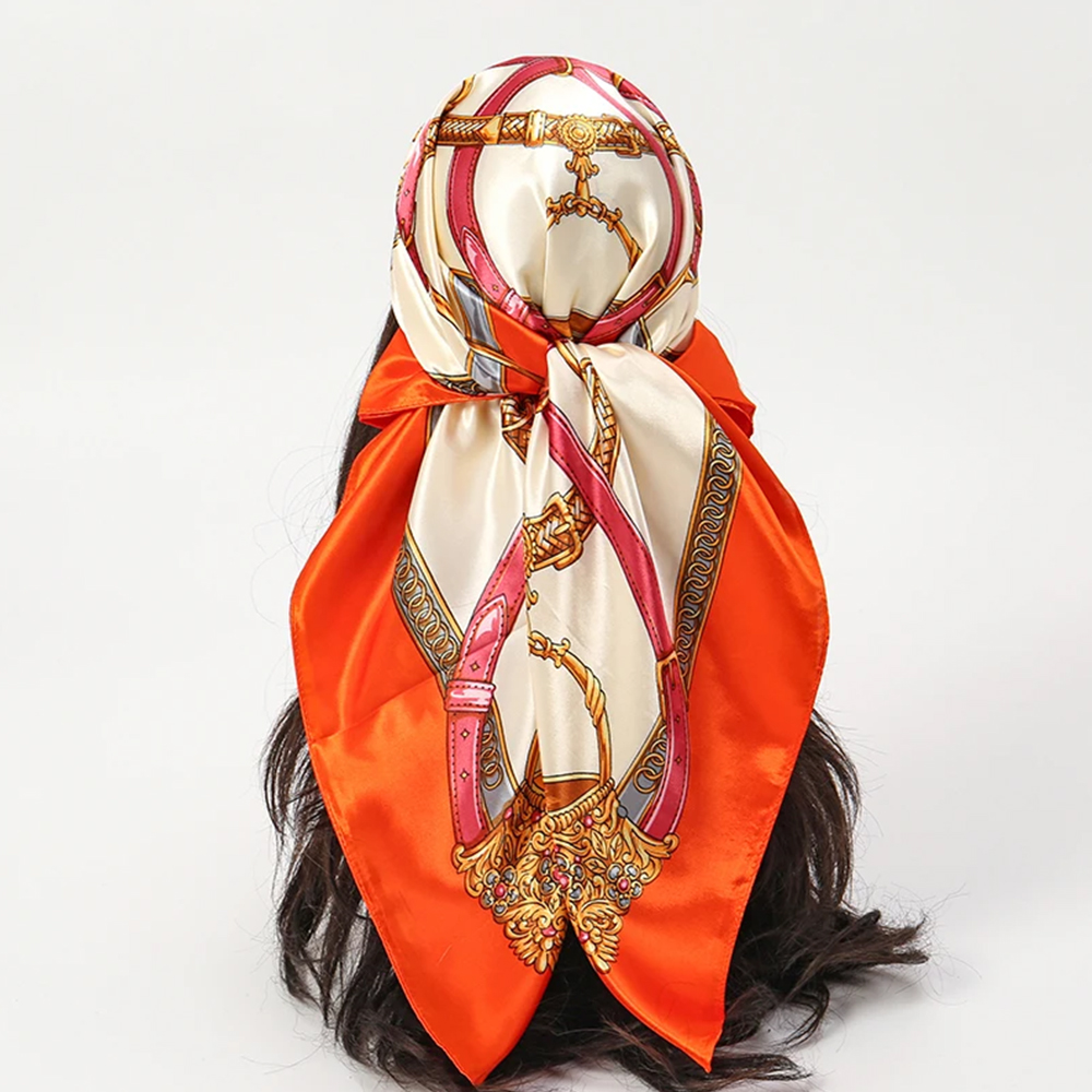 Fashion Scarves 90*90cm Women  - đánh giá và giá Ascot Neck Scarf