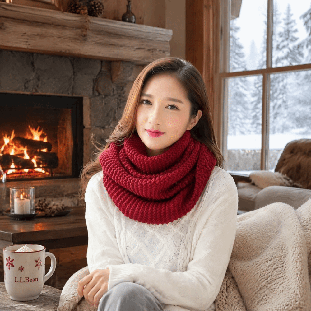 Warm Solid Color Infinity Loop - đánh giá và giá Infinity Scarf Knit